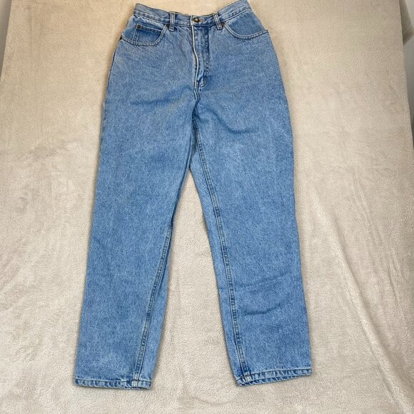 Bugle Boy Women's Jeans 8 Short  High-Waisted Light Blue Denim 100% Cotton - Picture 9 of 10